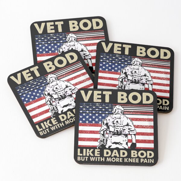 Item preview, Vet Bod Like Dad Bod But With More Knee Pain -art-width-4000px designed and sold by sherriwester.