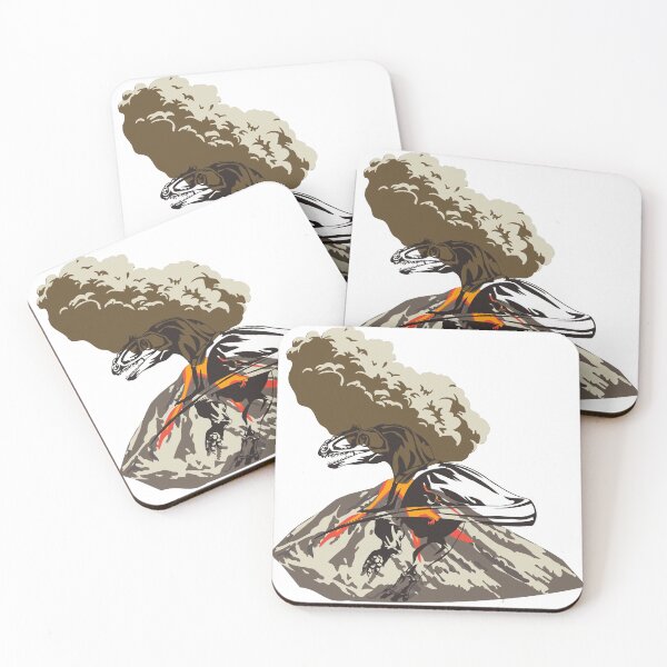 Item preview, Dinosaur And Volcano designed and sold by WeStarDust.