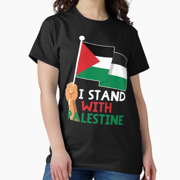 Item preview, I Stand with Palestine - Free Palestine - I Love Palestine - Palestinian Resistance Solidarity Design -wht designed and sold by QualiTshirt.