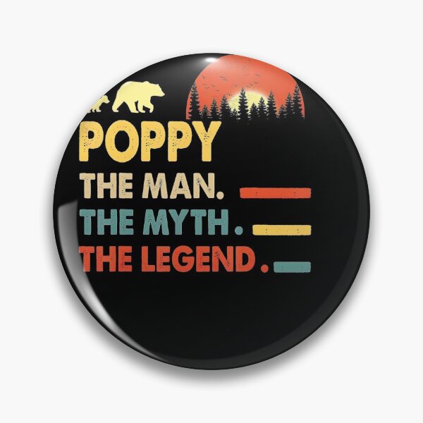 Item preview, Vintage Poppy Man Myth Legend Daddy Grandpa Gift Ideas -art-width-4000px designed and sold by sherriwester.