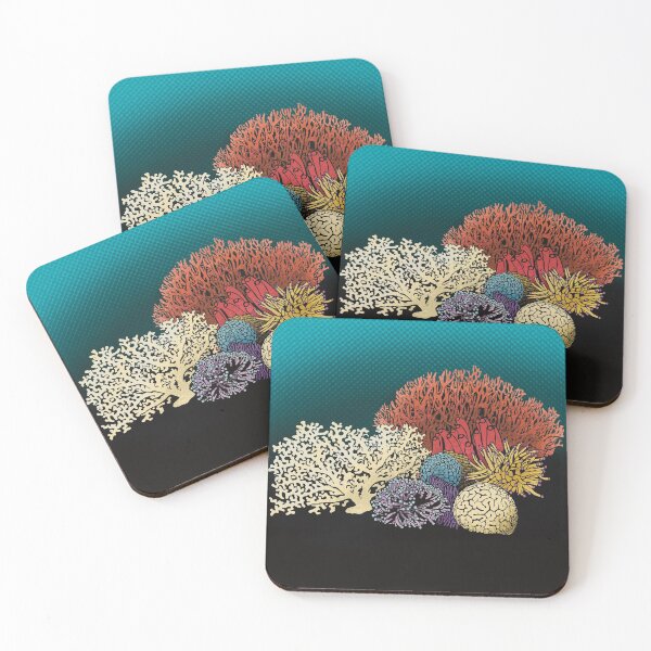 Item preview, Underwater coral in blue background  designed and sold by STG-Designs.