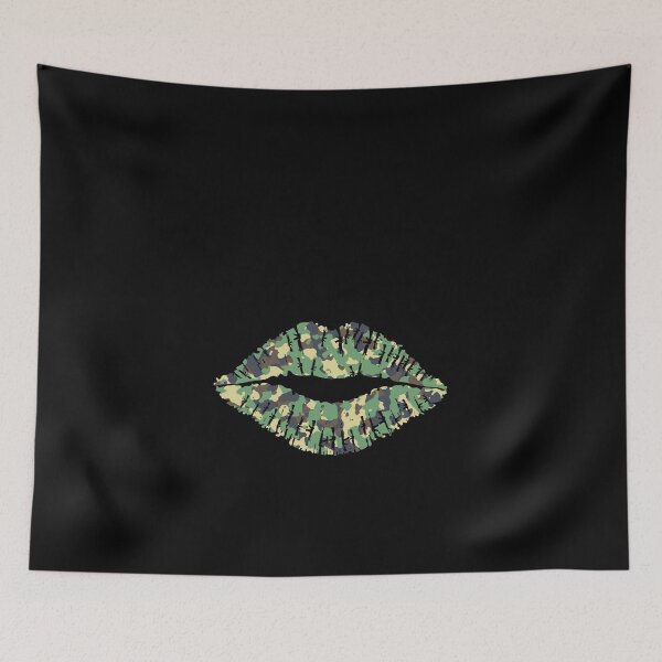 Item preview, Classic Camouflage Kiss Lips designed and sold by NECHSTORE.