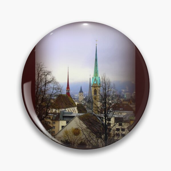 Item preview, Winter View Over Zurich designed and sold by Charmiene Maxwell-Batten.