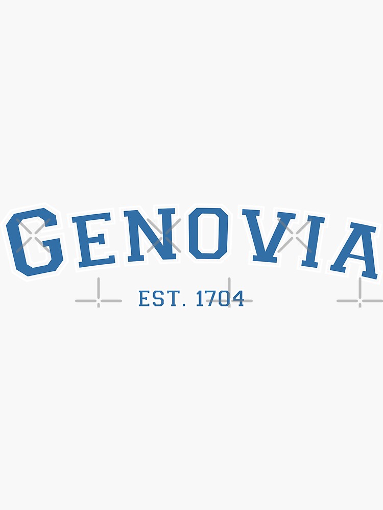Thumbnail 3 of 3, Sticker, Genovia, Est. 1704 designed and sold by Dacarrot.
