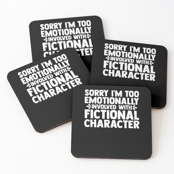 Item preview, Funny Book Lover Too Emotionally With Fictional Character designed and sold by Nessshirts.