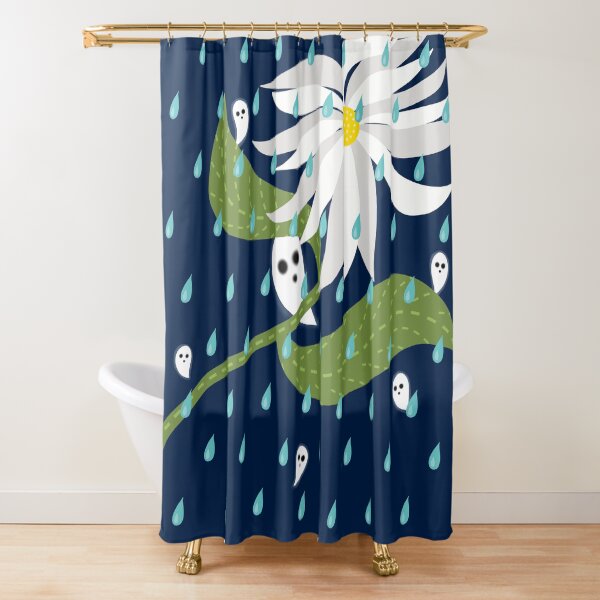 Ghosts Sheltering From The Rain Shower Curtain