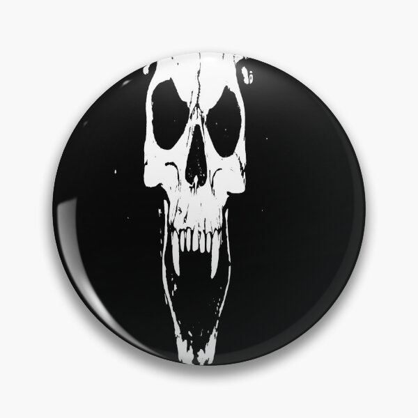 Item preview, Demon Skull of Penetrating Darkness - Version 5 Black and White - designed and sold by Black-and-Red.