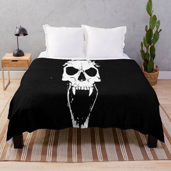 Item preview, Demon Skull of Penetrating Darkness - Version 5 Black and White - designed and sold by Black-and-Red.