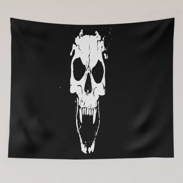 Item preview, Demon Skull of Penetrating Darkness - Version 5 Black and White - designed and sold by Black-and-Red.