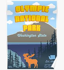 Póster Parque Nacional Olímpico.