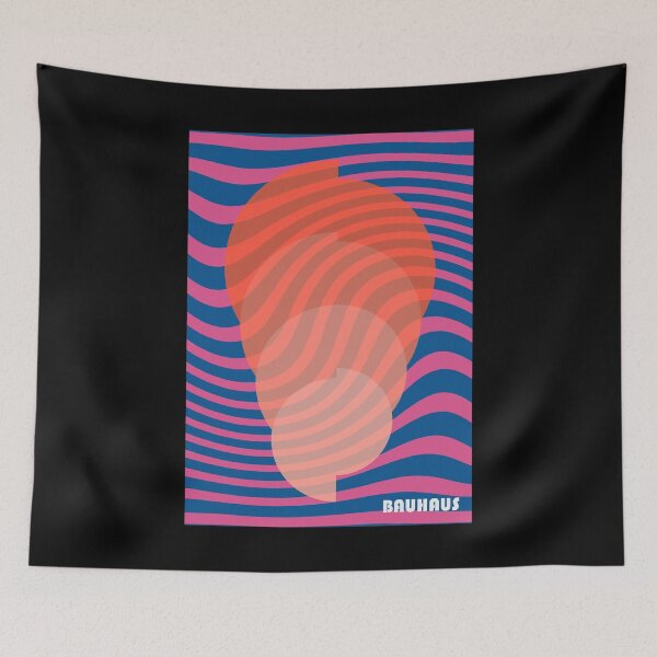Item preview, Bauhaus - Retro / Art Deco architecture discipline from Berlin, Germany - Available in posters, etc - Pink Orange Psychedelic designed and sold by crazycollective.