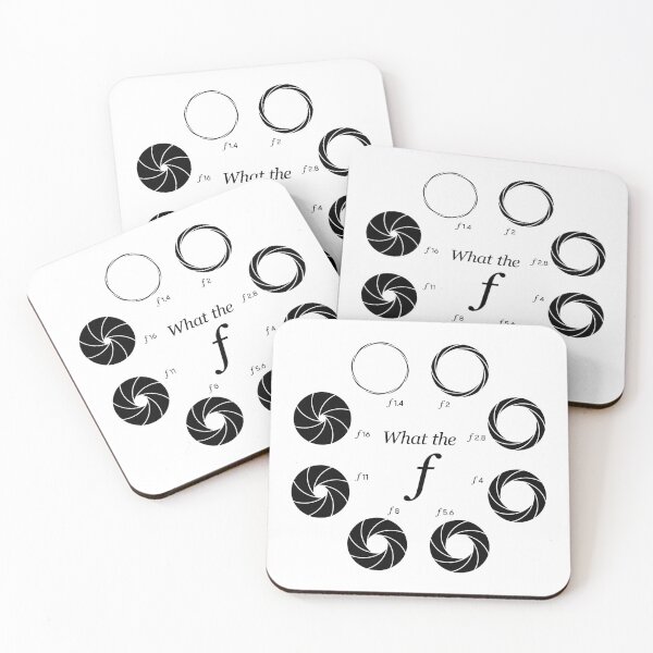 Item preview, What the f - Camera Lens Aperture Roundel f1.4 to f16 (On White) designed and sold by STUDIO-72.