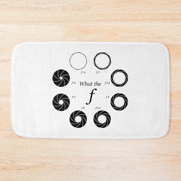 Item preview, What the f - Camera Lens Aperture Roundel f1.4 to f16 (On White) designed and sold by STUDIO-72.