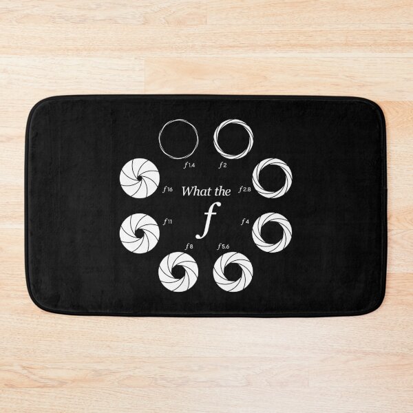 Item preview, What the f - Camera Lens Aperture Roundel f1.4 to f16 (On Black) designed and sold by STUDIO-72.