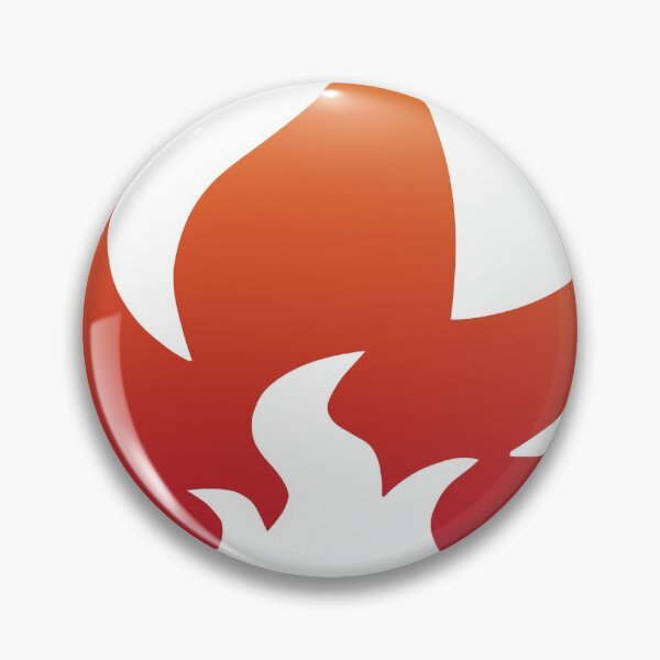 Item preview, Fire Type Icon designed and sold by KaleTheSalad.