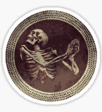 Hannibal: Dancing Skull + Skeleton Mosaic Sticker