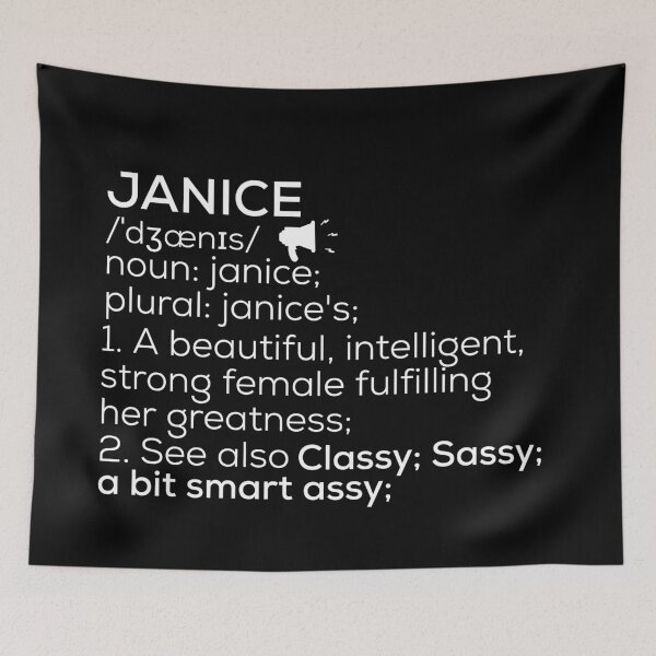Item preview, Janice Name Definition designed and sold by Teelogic.