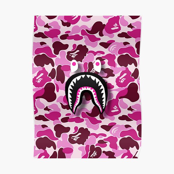 Bape Blue Camo Posters | Redbubble