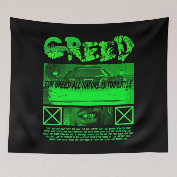 Aperçu de l'œuvre GREED DANTE'S INFERNO VIRTUE404 STREETWEAR créée et vendue par virtue404.