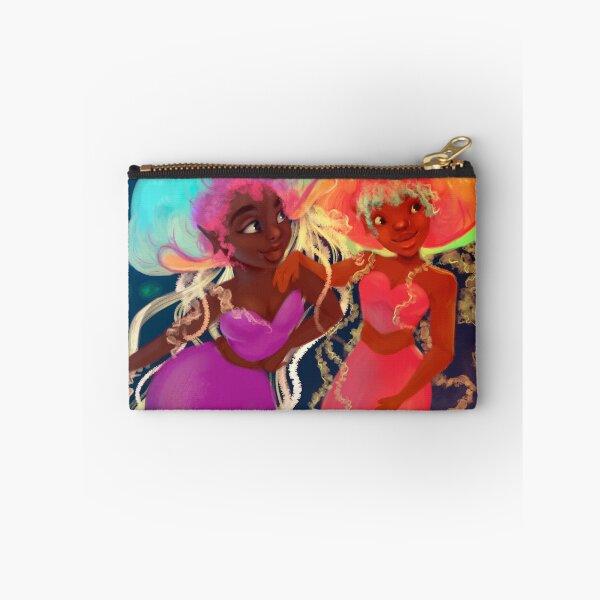 Item preview, Colorful Black Jellyfish Mermaids  designed and sold by Patricia Grannum.