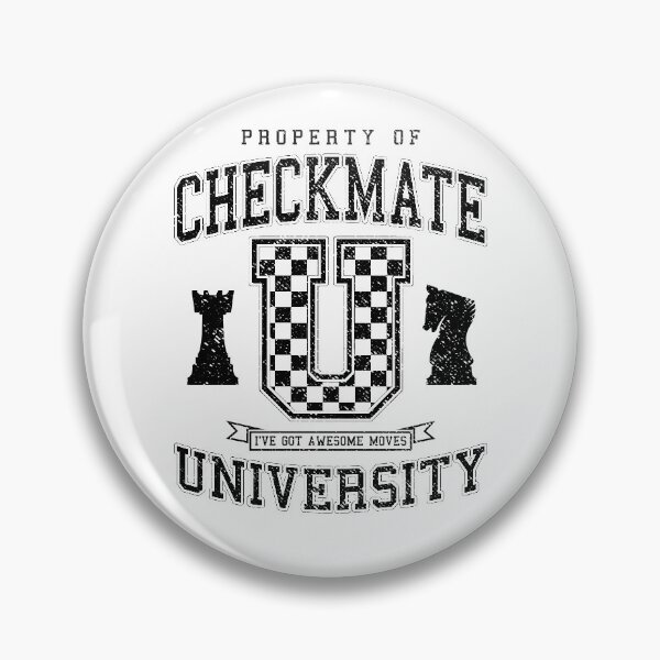 Artikelvorschau, Checkmate University Vintage College Varsity Schachspieler entworfen und verkauft von GrandeDuc.