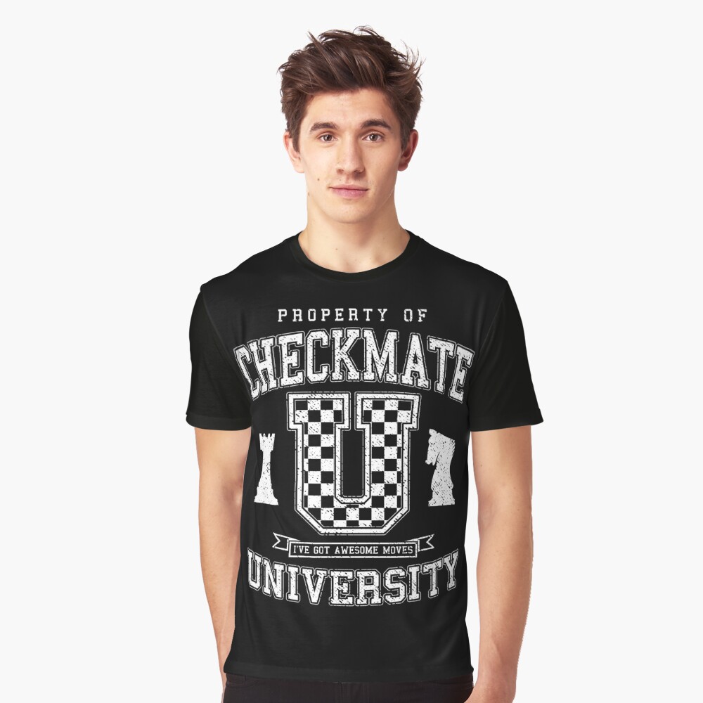 Checkmate University Vintage College Varsity Chess Player Essential  T-Shirt for Sale by GrandeDuc