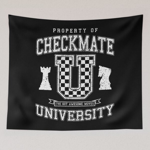 Item preview, Checkmate University Vintage College Varsity Chess Player designed and sold by GrandeDuc.
