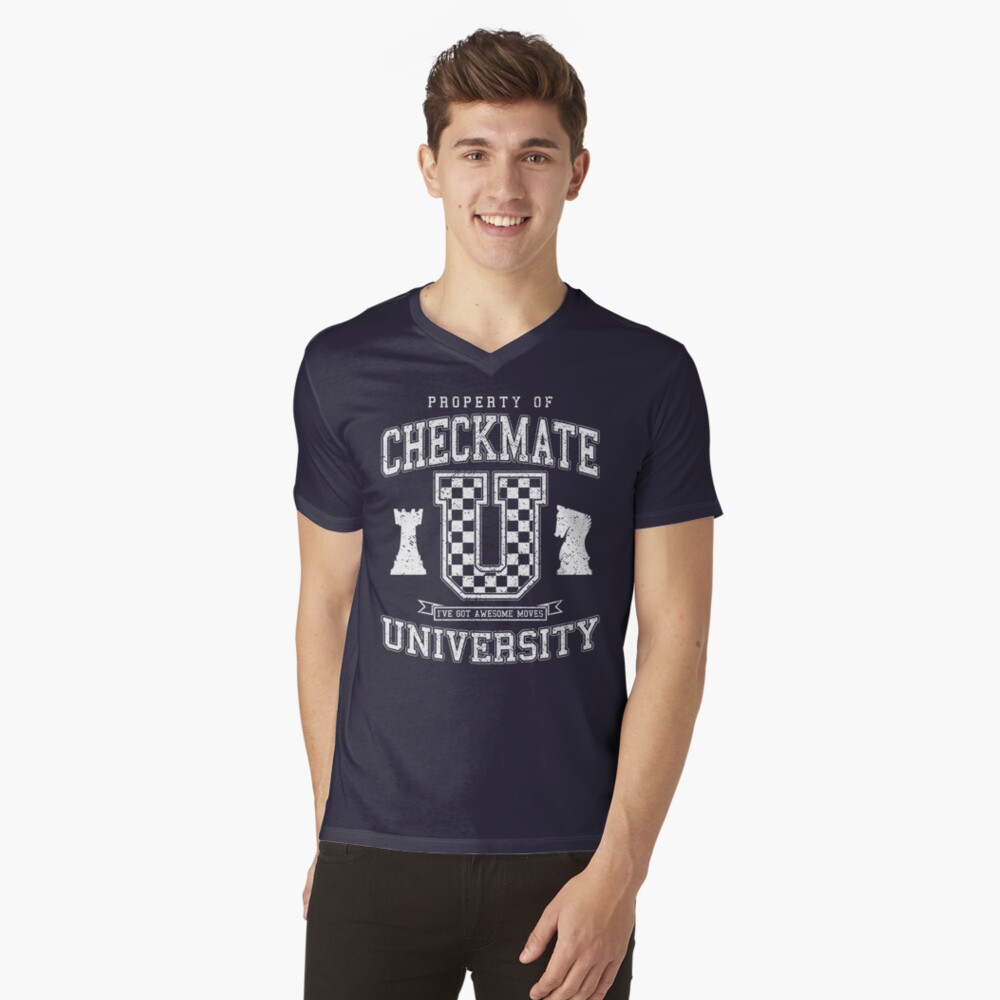 Checkmate University Vintage College Varsity Chess Player | Poster