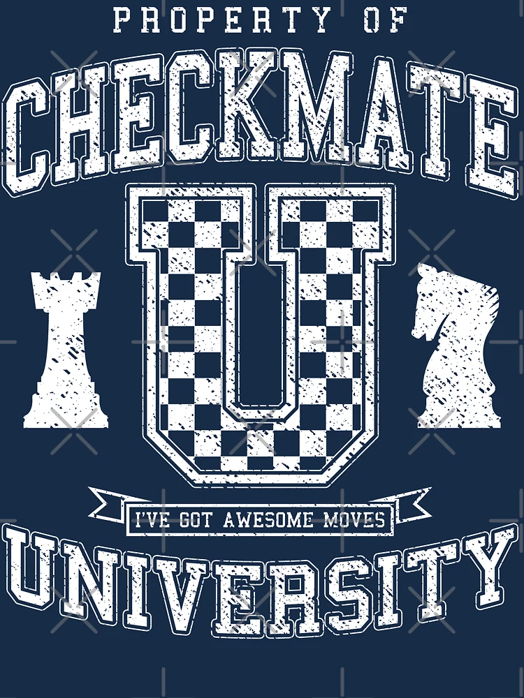 Checkmate University Vintage College Varsity Chess Player Active T-Shirt  for Sale by GrandeDuc