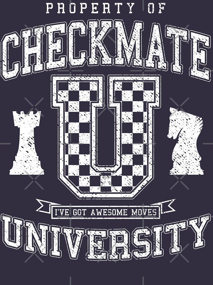 Checkmate University Vintage College Varsity Chess Player Poster for Sale  by GrandeDuc