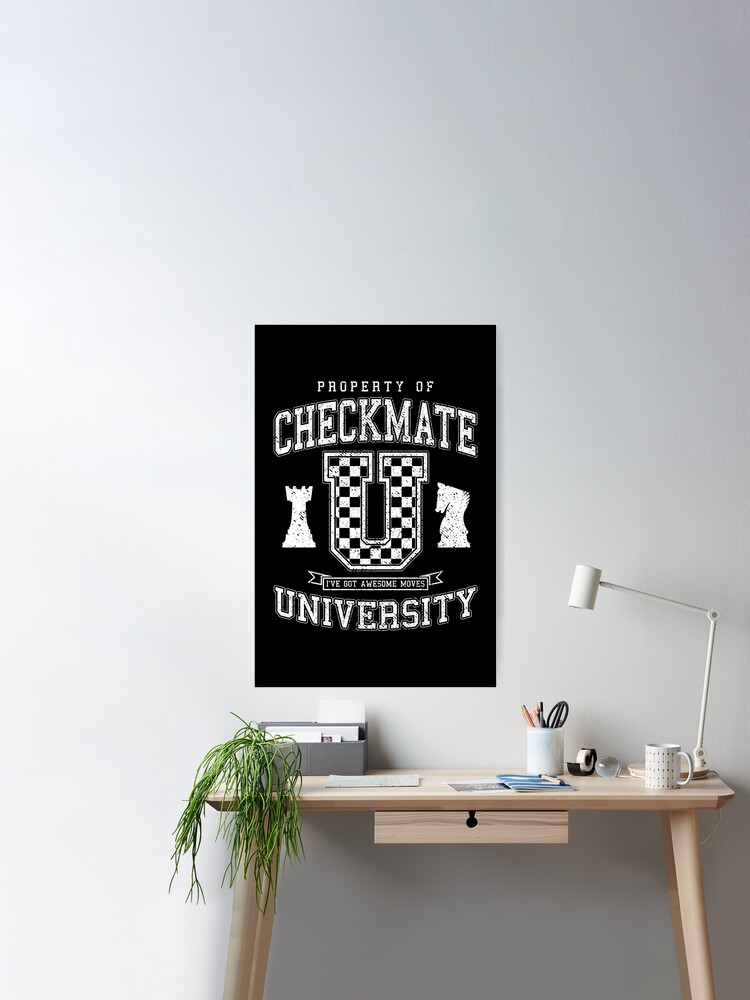 Checkmate University Vintage College Varsity Chess Player Active T-Shirt  for Sale by GrandeDuc