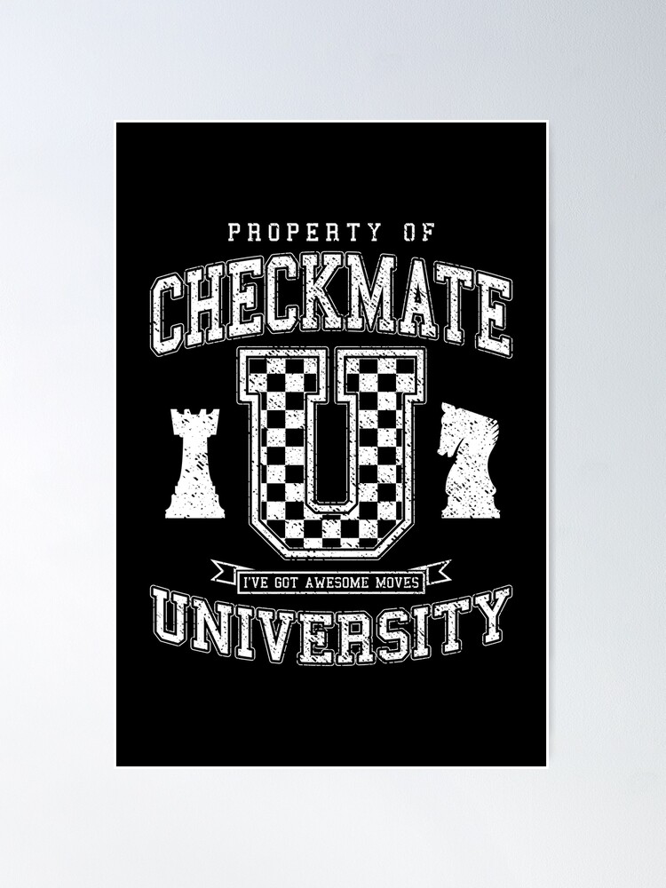 Checkmate University Vintage College Varsity Chess Player Active T-Shirt  for Sale by GrandeDuc