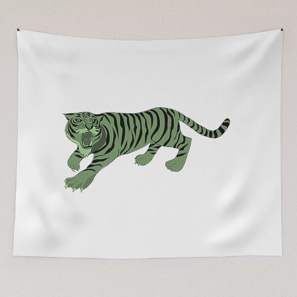 Item preview, Tiger design in green and black designed and sold by seelya83.