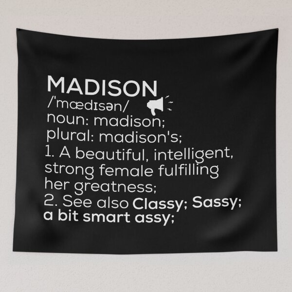 Item preview, Madison Name Definition designed and sold by Teelogic.