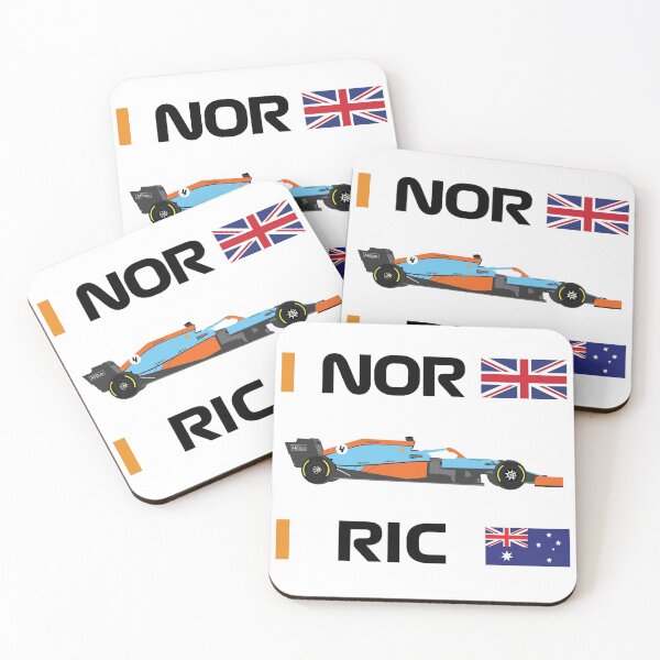 Item preview, F1 Team 2021 car MCL35M Special Livery Monaco GP Lando Norris Daniel Ricciardo designed and sold by FormulaGTee1.