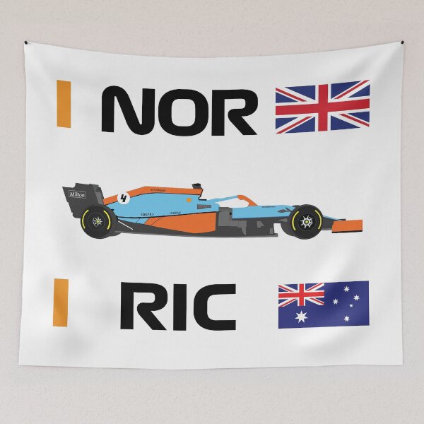Item preview, F1 Team 2021 car MCL35M Special Livery Monaco GP Lando Norris Daniel Ricciardo designed and sold by FormulaGTee1.