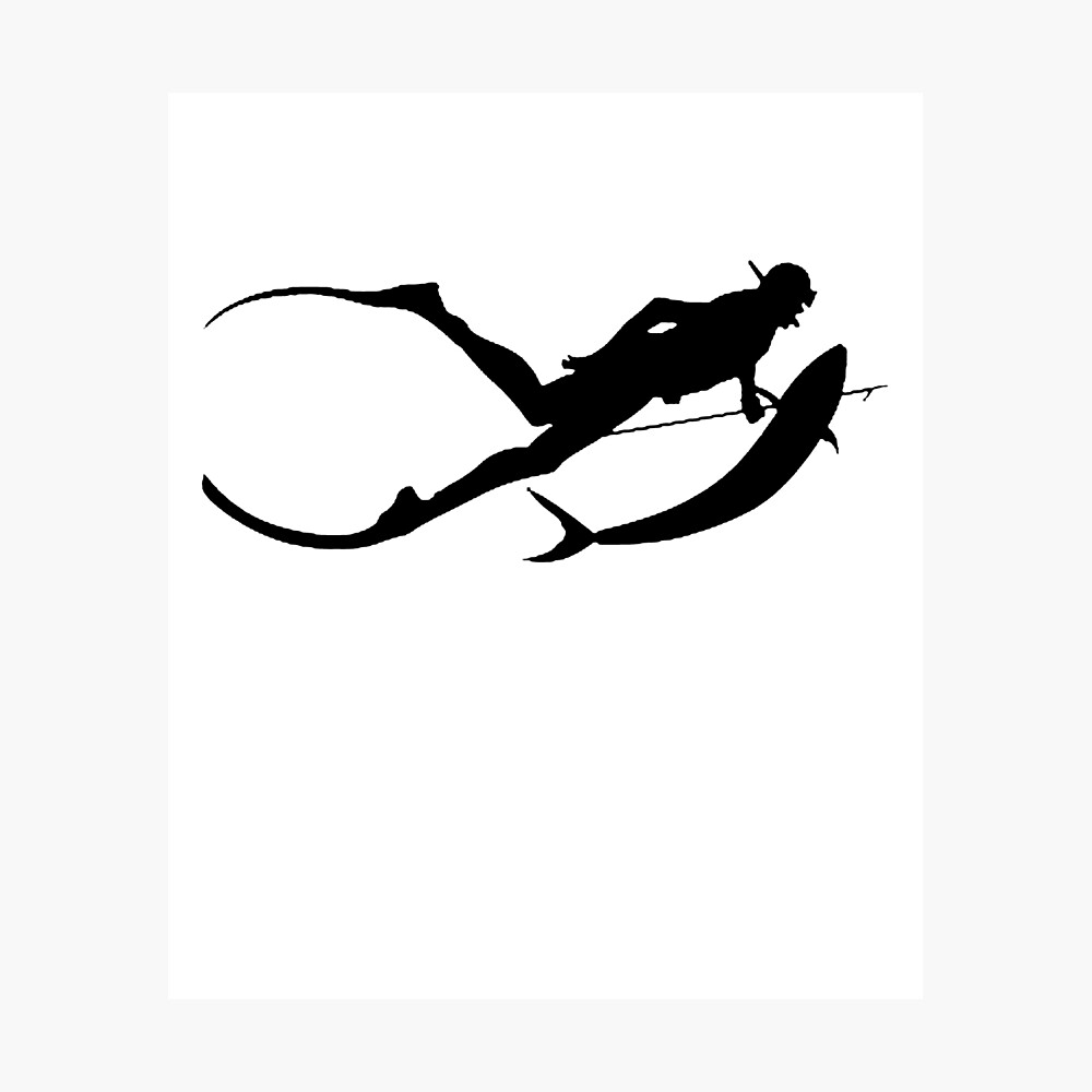 Spearfishing  Poster for Sale by Live Today