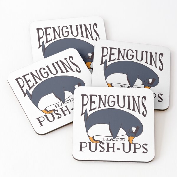 Item preview, Penguins Hate Push-Ups designed and sold by Hoiho Adventure Shirts.