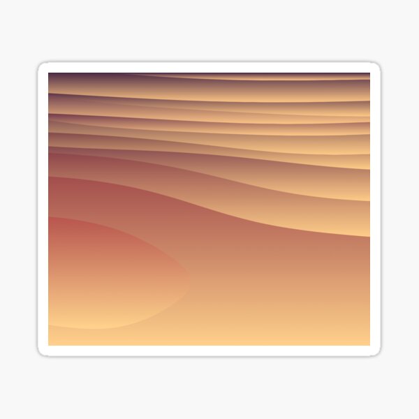 Abstract pattern. Inspired by deserts. Sticker