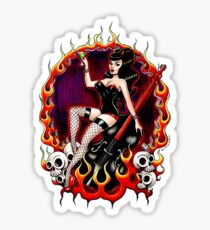 Rockabilly Rockabella (Black) Sticker