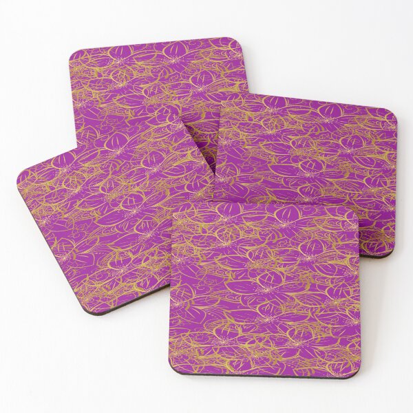 Item preview, Golden Hibiscus (purple) designed and sold by irisonline.