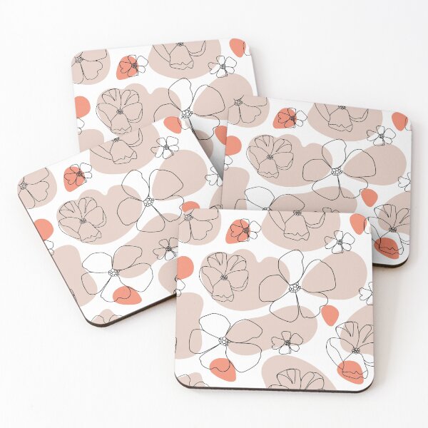 Item preview, Nature pattern. One line cute flowers.  designed and sold by CoCoArt-Ua.