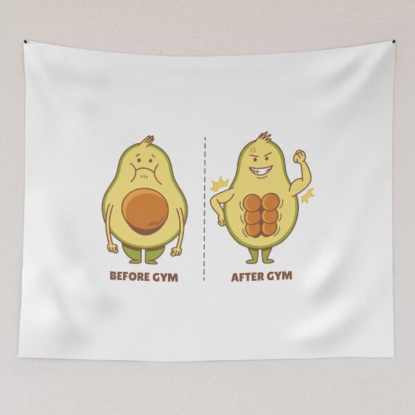 Item preview, Fitness Avocado Gym Before After designed and sold by Hoiho Adventure Shirts.