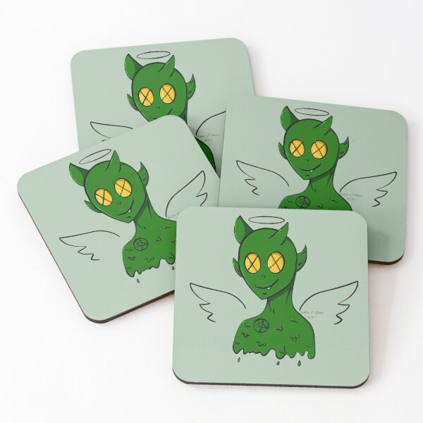 Item preview, Green Demon Angel designed and sold by ashleeobrienart.