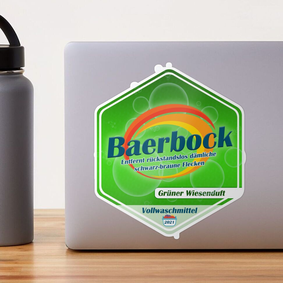 Sticker for Sale mit Baerbock Waschmittel Grüne Kanzlerin 2021