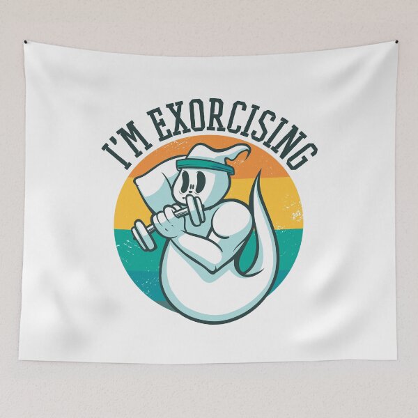 Item preview, I'm Exorcising Spooky Ghost Fitness designed and sold by Hoiho Adventure Shirts.