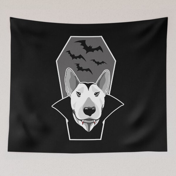 Item preview, Funny vampire bull terrier designed and sold by drizzd.