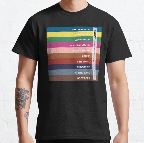 New York Fashion Week Color Palette, Autumn/Winter 2021/2022 (Pantone - 10 accent colors, with labels) Classic T-Shirt