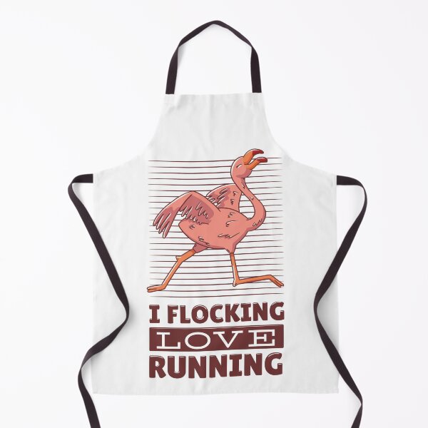 Item preview, I Flocking Love Running Flamingo Fitness designed and sold by Hoiho Adventure Shirts.