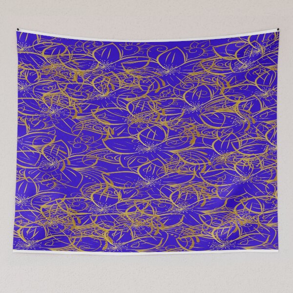 Item preview, Hibisco dorado (azul) designed and sold by irisonline.